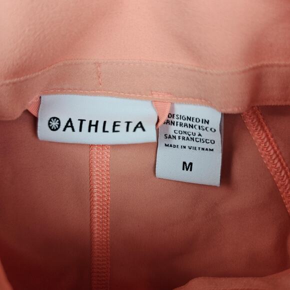 Athleta Salutation Jacket Womens Medium Peach Minimal Athleisure Running Gym - Picture 5 of 7
